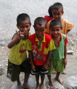 little boys in Maubara