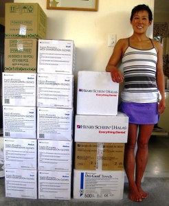 Blanche with a generous donation from Henry Schein Halas