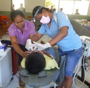 Aida with some help from Mom