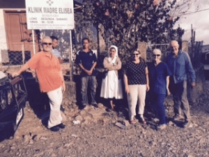 David, Domingos the driver, Sr Fatinha, Charmaine, Liz and Geoff