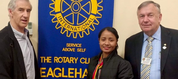 Inda at Eaglehawk Rotary