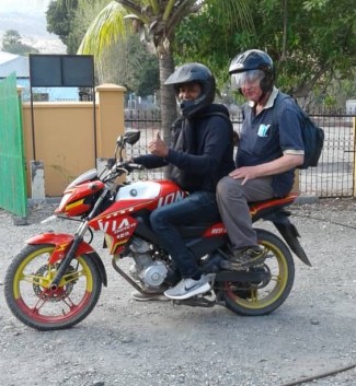 Keith and Tino on a road trip